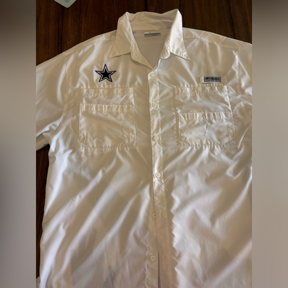 Columbia Dallas Cowboys White and Navy Shirts - Picture 7 of 8